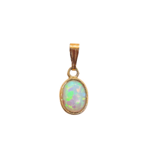 Oval Millgrain Opal