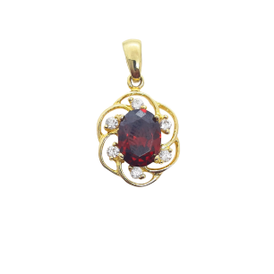 9ct Oval Open Cluster G