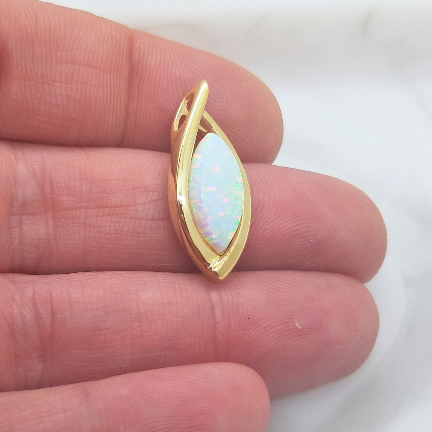 9ct Large Marquise Opal