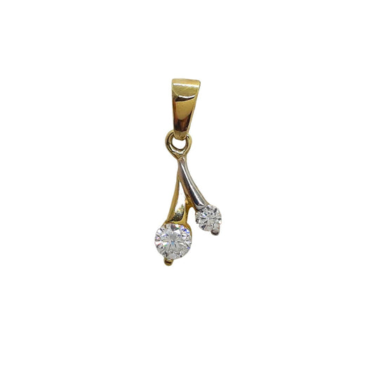 9ct 2Tone CZ