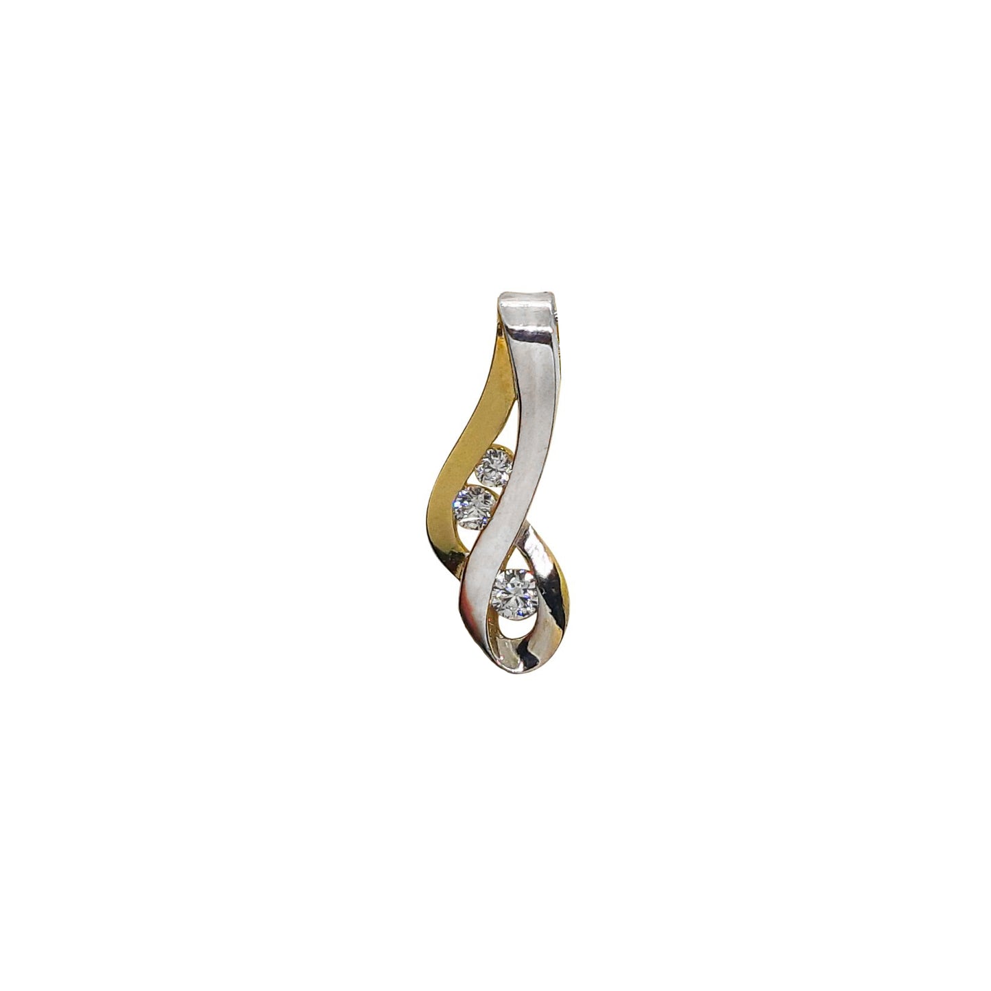 9ct 2 Tone twist