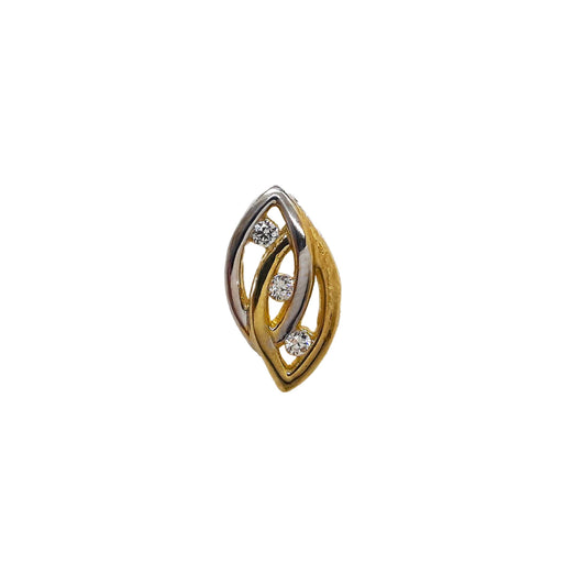 9ct 3 CZs