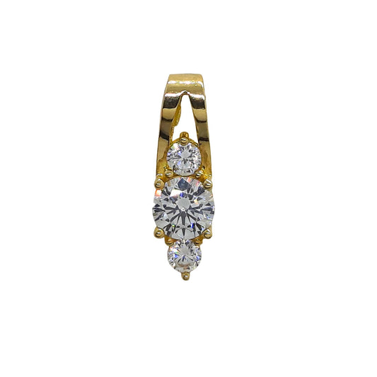 9ct 3 Stone Slider