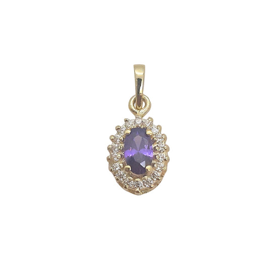9ct 8mm Oval Cluster A