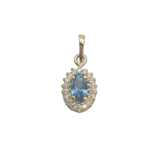 9ct 8mm Oval Cluster B