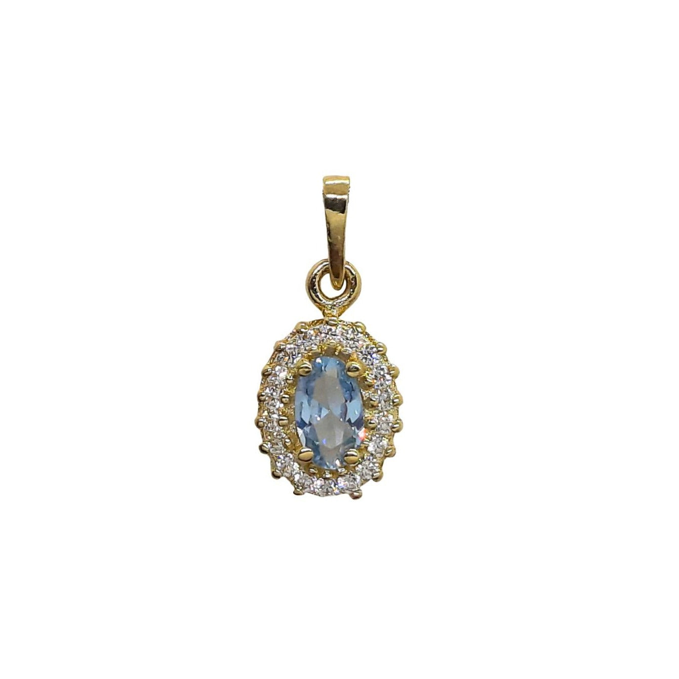 9ct 8mm Oval Cluster AQ
