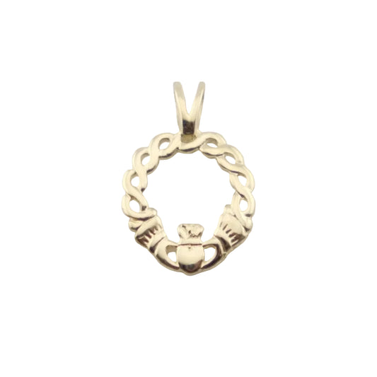 14ct Claddagh plait