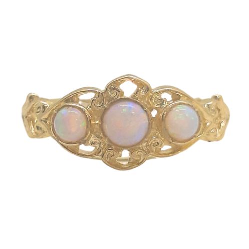 9ct 3 Stone Opal Frame