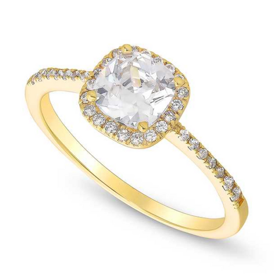 9ct Halo Cushion