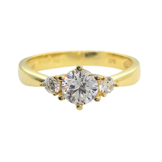 9ct 3stone 6claw