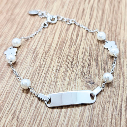 Pearl Child's ID Bracelet
