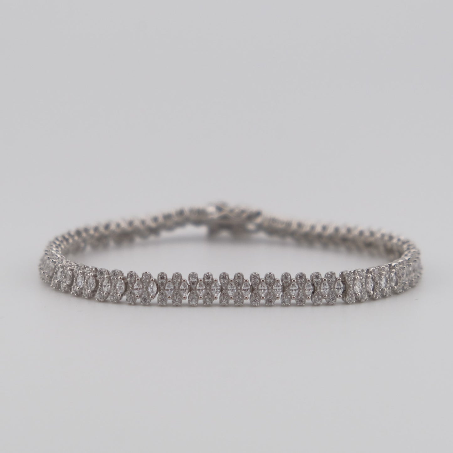 Fancy CZ Tennis Bracelet