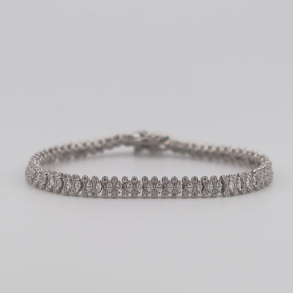 Fancy CZ Tennis Bracelet