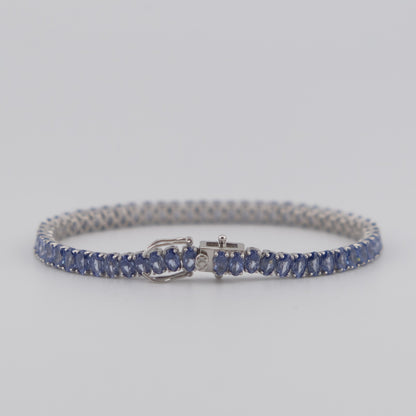 Oval Tanz CZ Tennis Bracelet