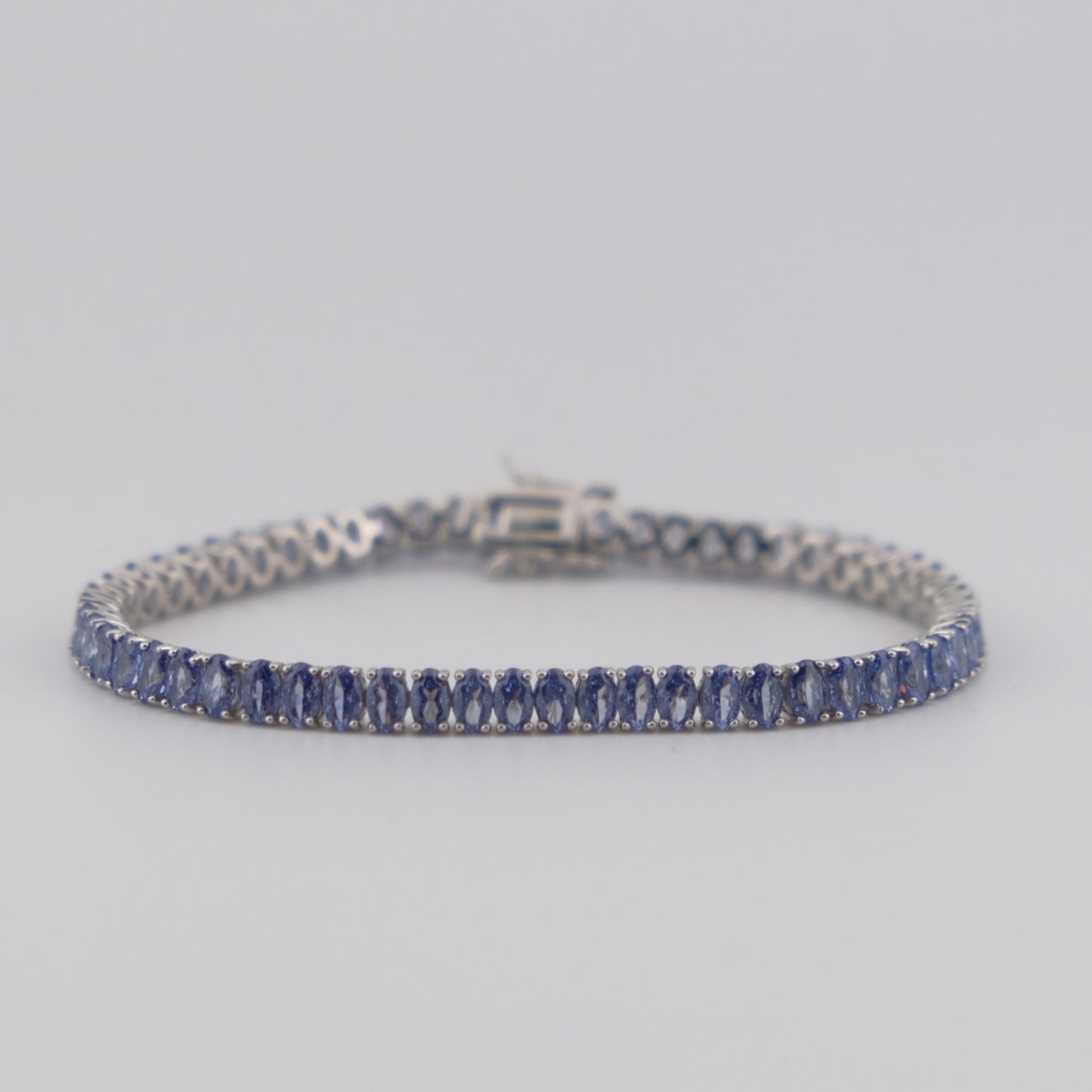 Oval Tanz CZ Tennis Bracelet