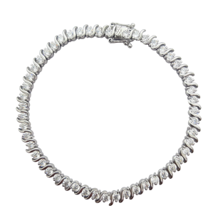 CZ Tennis S Bracelet