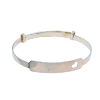 Sil Cut Out Heart Baby Bangle