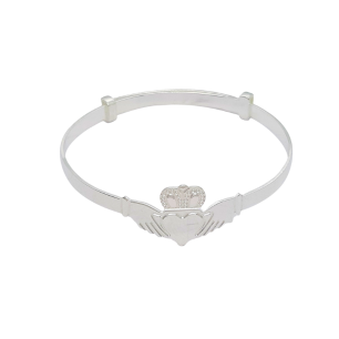 Sil Claddagh bangle