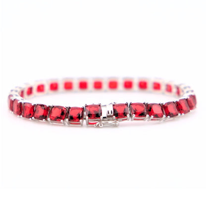 5.5mm Ruby CZ Tennis Bracelet