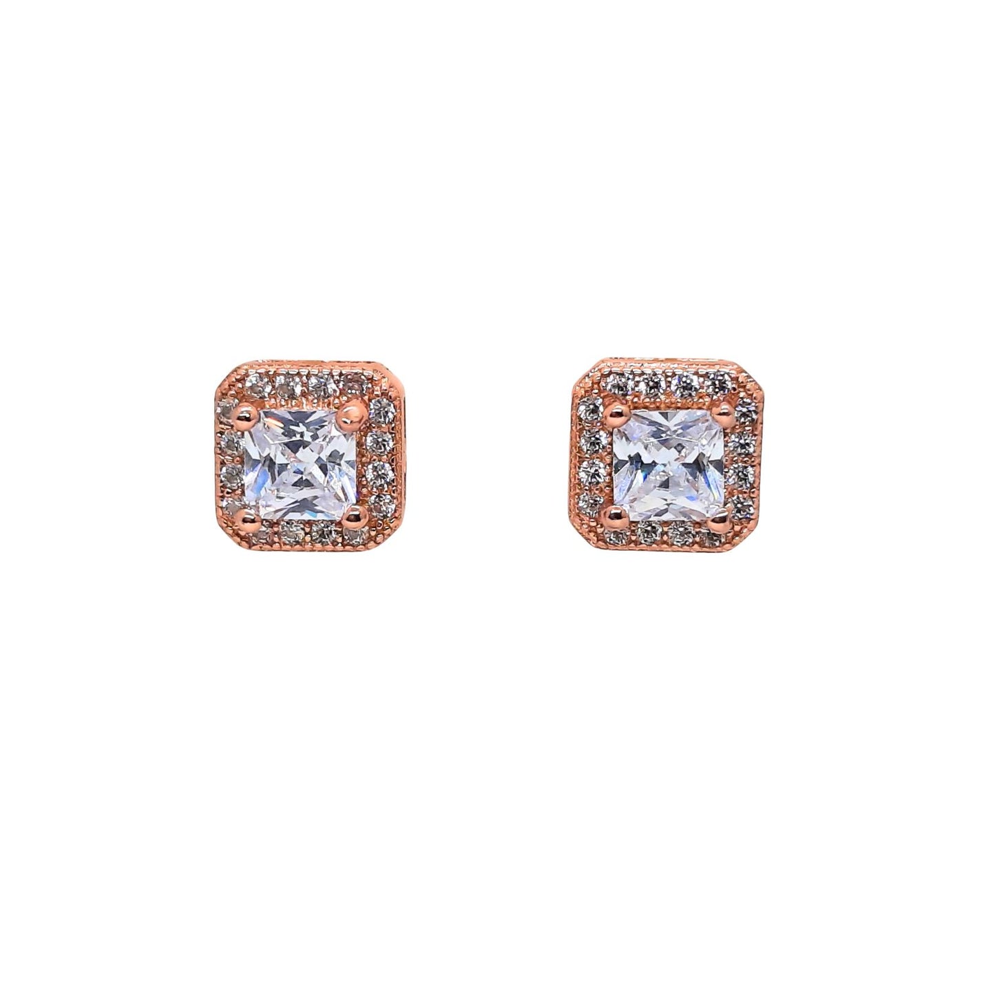 Square Rose Gold Cluster