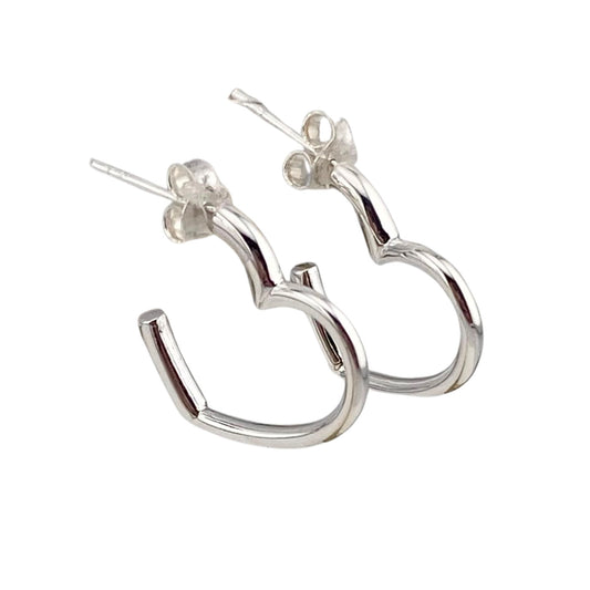 19mm Half Heart
