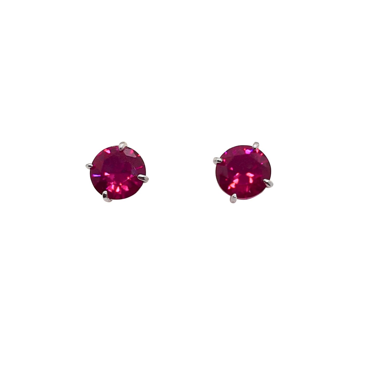 6mm Deep Pink Studs