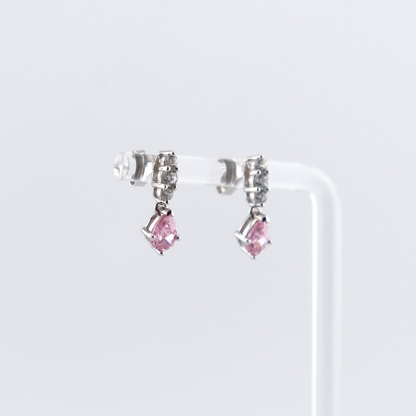 Pink Pear CZ Drop