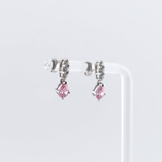 Pink Pear CZ Drop