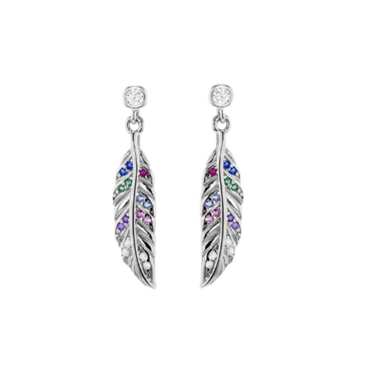 Multi Colour CZ Feathers