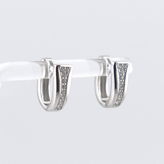 CZ huggy earring