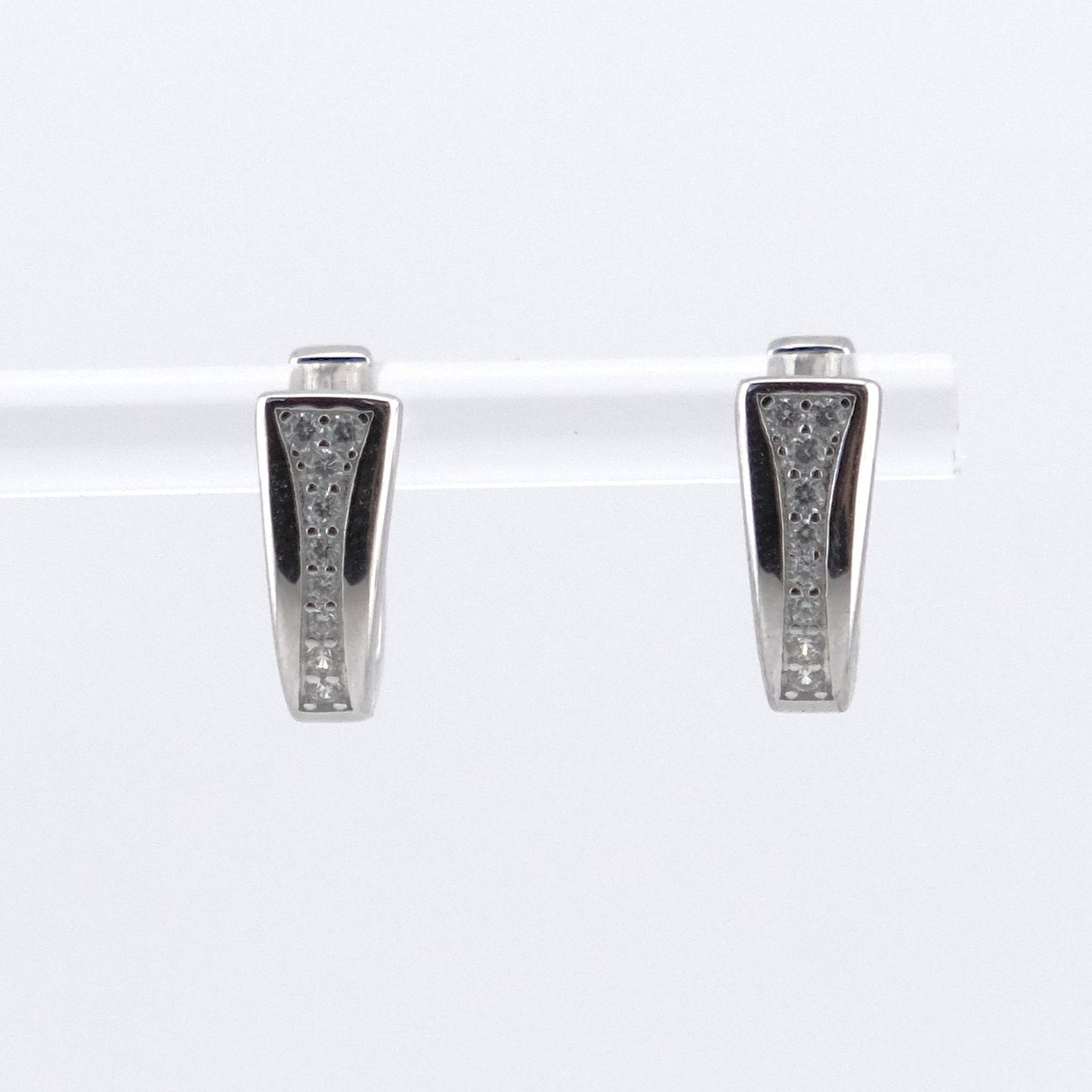 CZ huggy earring