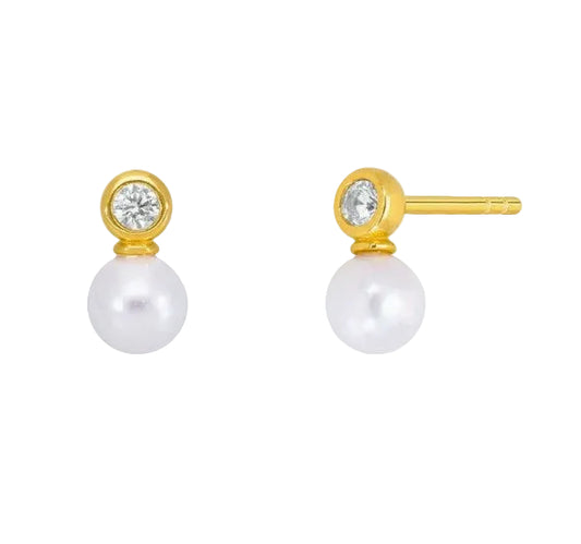 Pearl CZ Stud