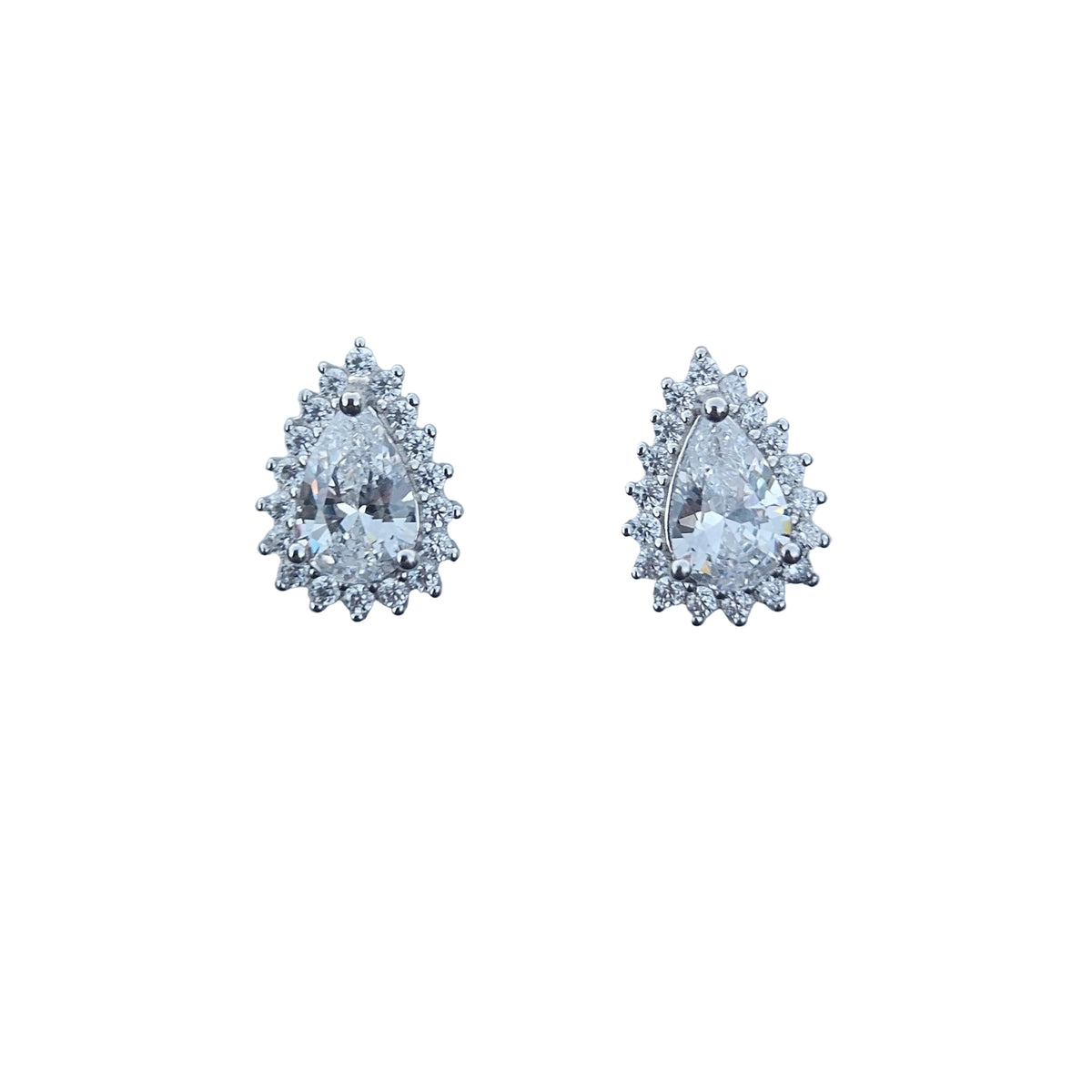 Pear Stud CZ