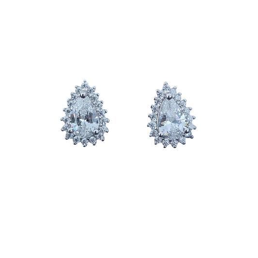 Pear Stud CZ