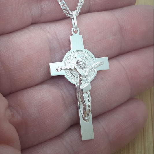 33mm Crucifix - St Benedict