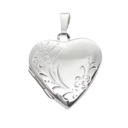 20mm Heart Floral