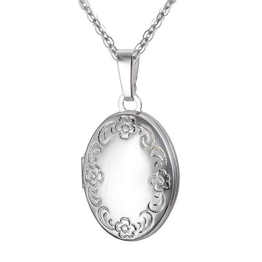 21mm Floral Oval