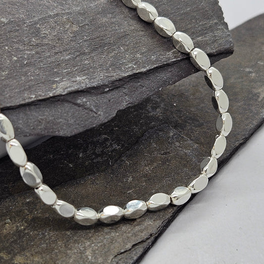 Silver Pebble Bracelet