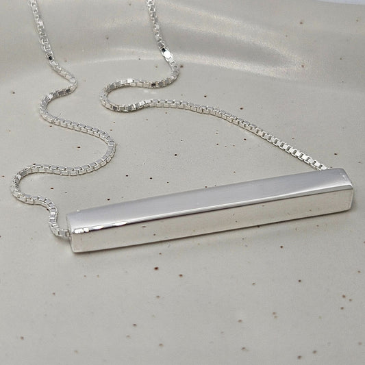 Silver Bar Necklace