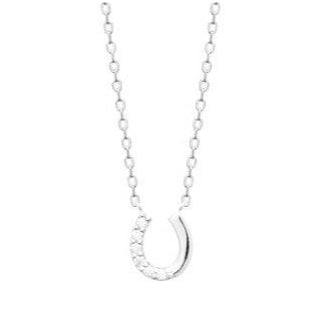 Horseshoe CZ Necklace