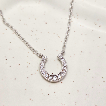CZ Horseshoe Necklace