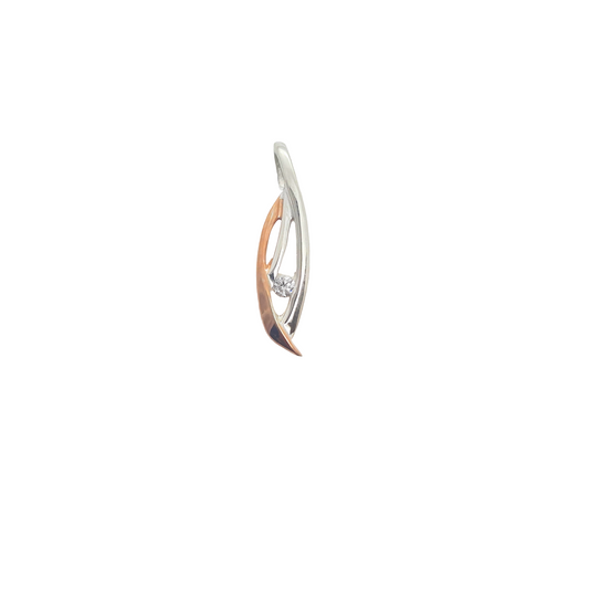 Rose 2Tone Cz Curves