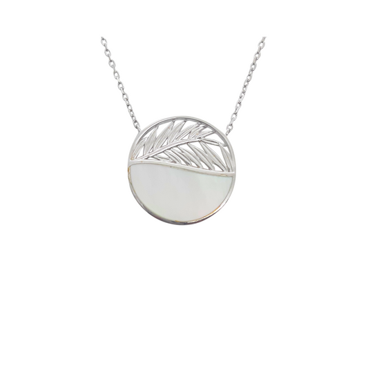 Open Leaf Circle MOP