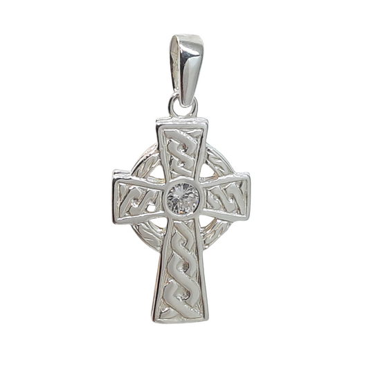 Thick Celtic Cross Cz Centre