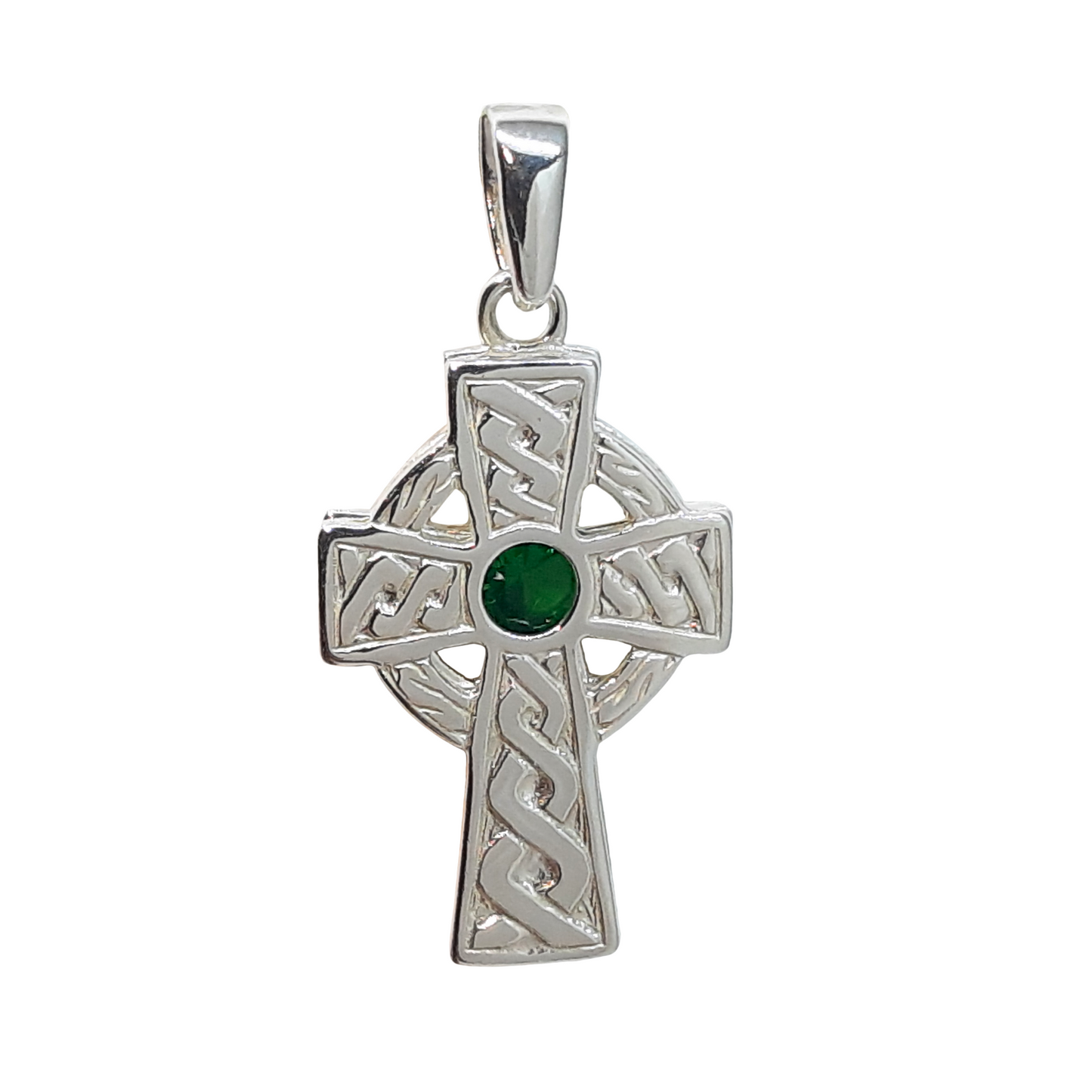 Thick Celtic Cross Green Centre