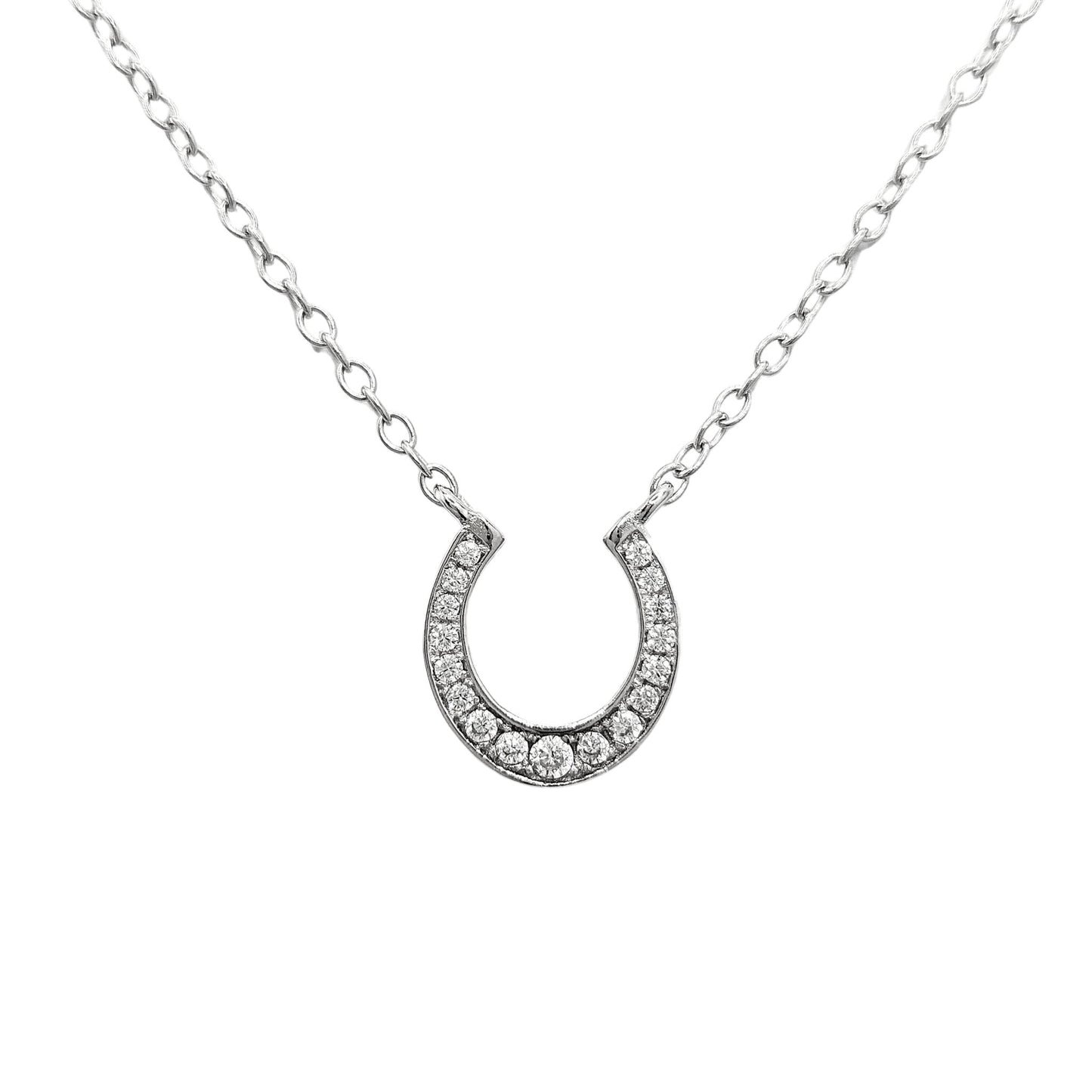 CZ Horseshoe Necklace