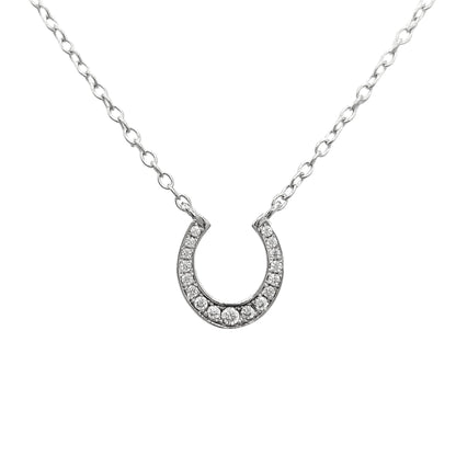 CZ Horseshoe Necklace