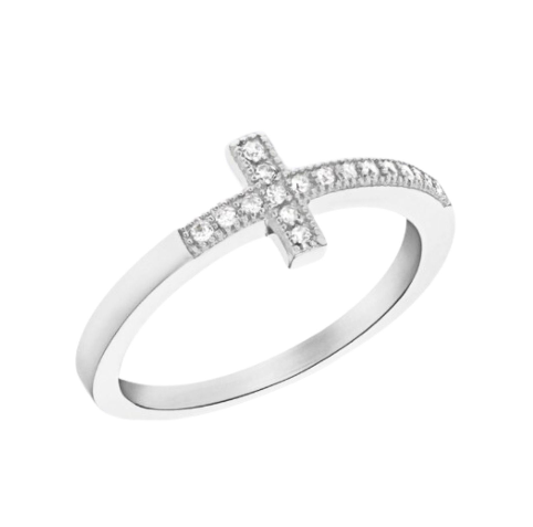 CZ cross ring