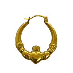 9ct Claddagh Creole