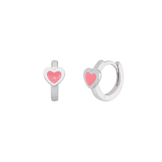 Pink Heart Enamel
